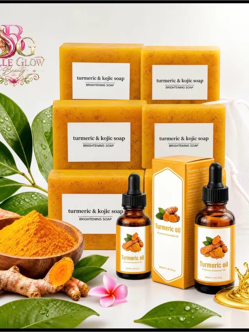 Turmeric & Kojic Brightening Soap - Orange |